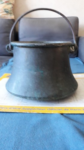 Ancien chaudron cuivre - ancien, en