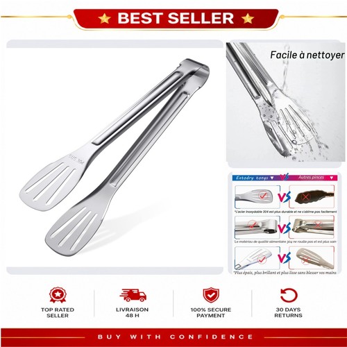 Pince cuisine inox 304 - inox,
