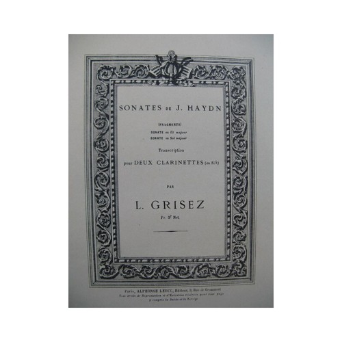 Haydn joseph sonates pour - joseph,