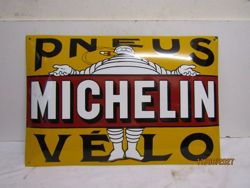Plaque émaillée michelin - plaque,