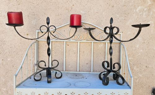 Paire chandeliers - de,