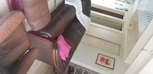 Canape cuir marron - marron, stressless