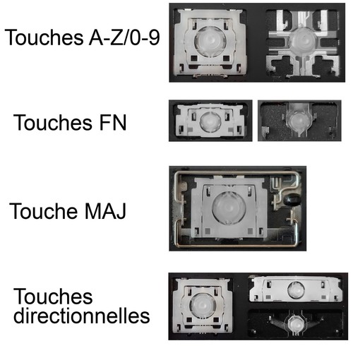 Touche clavier français - de,