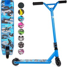 Enfants Trottinette Bleu Camouflage 360 Degré Spin 2 Roue Trick Par Land Surfer