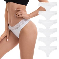 String Coton Femme Tanga Blanc