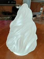 Globe Abat-jour Verre Lampe Torchère style flamme H: 22 cm