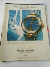 Advertising Advert 1995 Michel Herbelin Watch Beau Temps Calm Sea