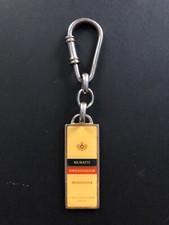 Vintage Muratti Ambassador Cigarette Advertising Keychain, 1970s