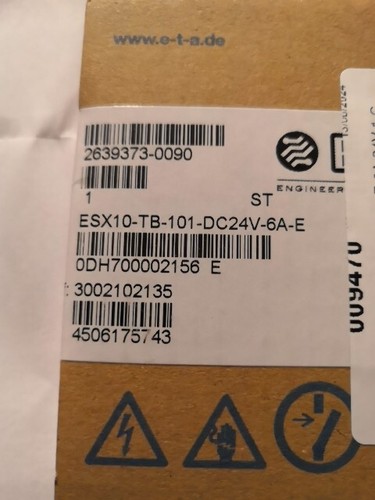 Esx10 101 dc24v 6a - e-t-a, esx10-101-dc24v-6a