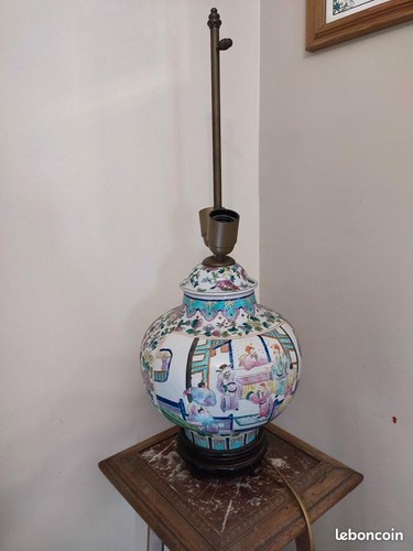 Pied lampe chinois decor - lampe,