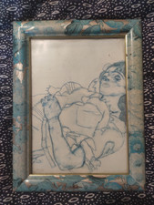 ancien tableau scene de genre