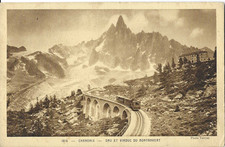 CPA voyagée CHAMONIX - Dru et