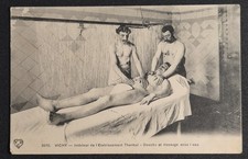Old postcard 03: Vichy, ETS THERMAL SHOWER AND MASSAGE - 1914 - CIRCULATED
