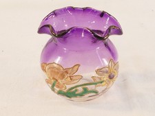 LEGRAS enamelled glass vase from the ART NOUVEAU period