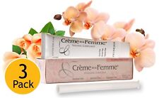 Creme de la Femme Natural Lubricant for Women Vaginial Moisturizer Cream 3 pack