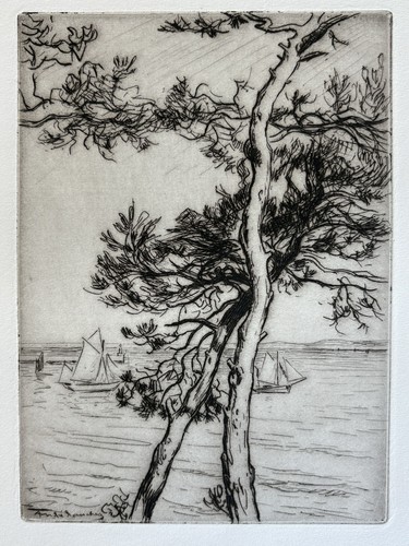 André dauchez gravure eau - dauchez,