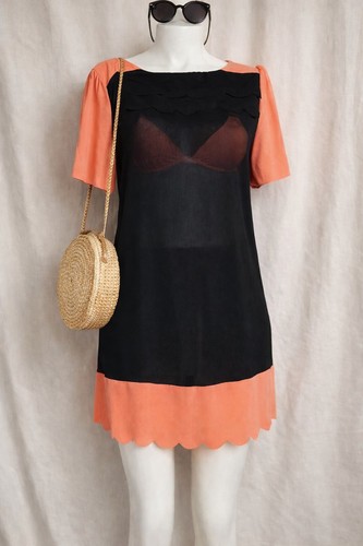 Robe sweewe noir corail - sweewe, &