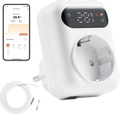 Thermostat prise wifi avec - prise,