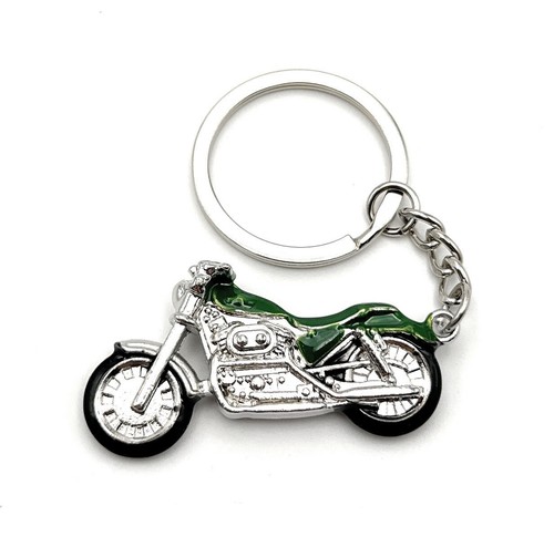 Moto verte véhicule - verte, chopper
