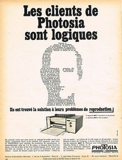 ADVERTISEMENT ADVERTISING 124 1966 PHOTOSIA reproduction photocopiers