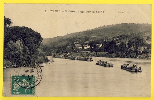 Cpa triel sur seine - sur,