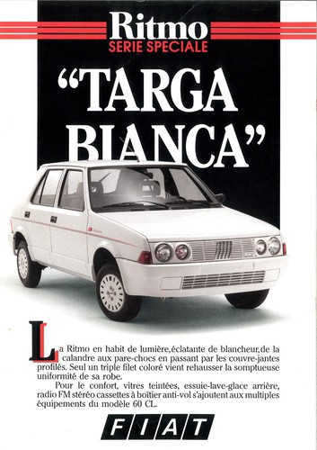 Catalogue brochure fiat ritmo - catalogue,