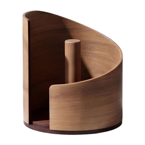 Porte essuie tout bois - porte-essuie-tout,