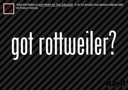Got rottweiler autocollant - (2),