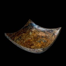 Centre de Table Travertin Rouge Bol Rouge Travertine Bowl Centerpiece 30x30cm