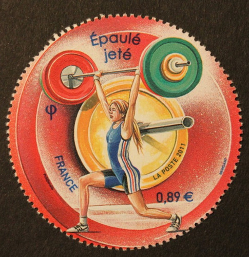 Timbre france epaulé - france,