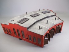 LQ1198 MARKLIN 72884 Train Ho 1/87 Maquette montée Hangar rotonde 3 locomotives