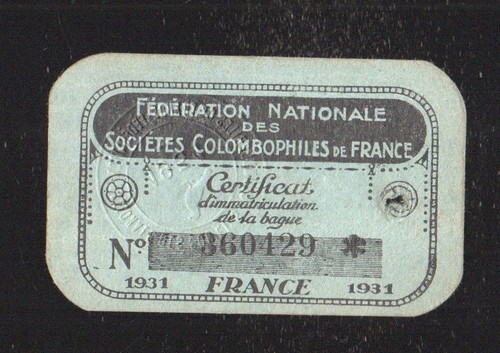 Vieux papiers colombophilie - vieux,