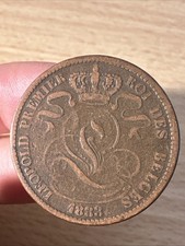 Pièce dix 10 Cent Belge 1833