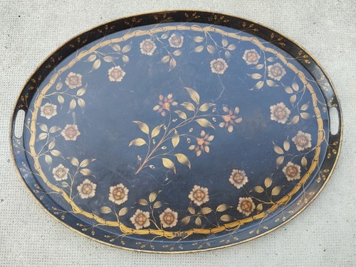 Ancien grand plateau tole - ancien,