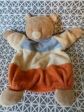 Doudou plat marionnette ours