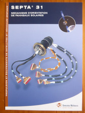 2001 SNECMA DOCUMENT SATELLITE ENGINE PROPULSION SEPTA 31 SOLAR PANELS