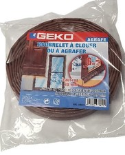 Bourrelet gainé pvc à fixer isolation thermique fenêtre porte 30mm x 6m marron G