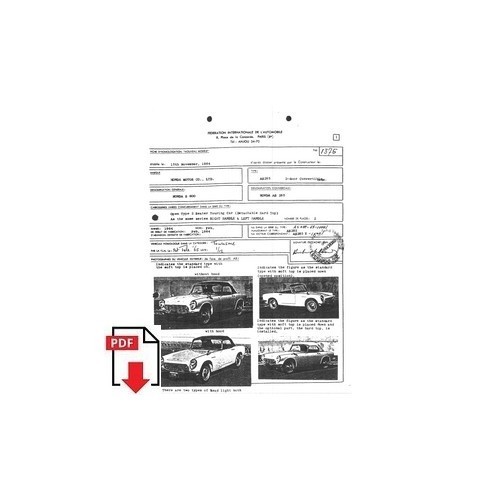 1965 honda s600 - s600, fiche