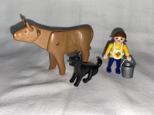 Playmobil vache chien - playmobil, vintage