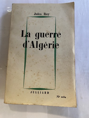 Guerre algérie - la, –