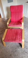 Ikea Poang armchair + Ottoman