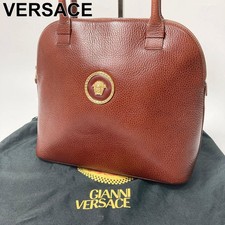 VERSACE Hand Bag Tote Bag Medusa Leather Authentic from Japan