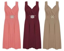 Femmes Boucle Robe sans