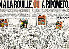 PUBLICITE ADVERTISING 025  1985  RIPOLIN   anti rouille RIPOMETO ( 2p)  par
