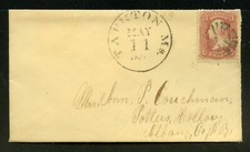 US Scott 65 on Clean Cover Taunton Mass.to Potters Hollow,Albanu County NY