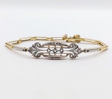 Bracelet art deco or 18k