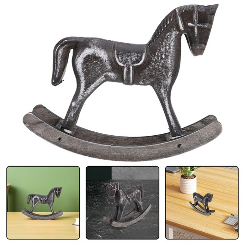 Statue cheval bascule en - statue, de