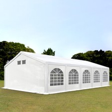 TOOLPORT Barnum Tente de réception 5x10m Tente de Jardin Blanc bâche PE 550 N