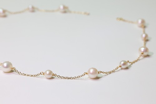 Collier gold filled perles - filled, en