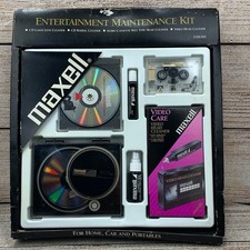 Maxell Entertainment Maintenance Kit EMK400 CD Laser Lens Audio Video Cleaner